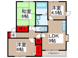 セントビラ９２Ｂの物件間取画像